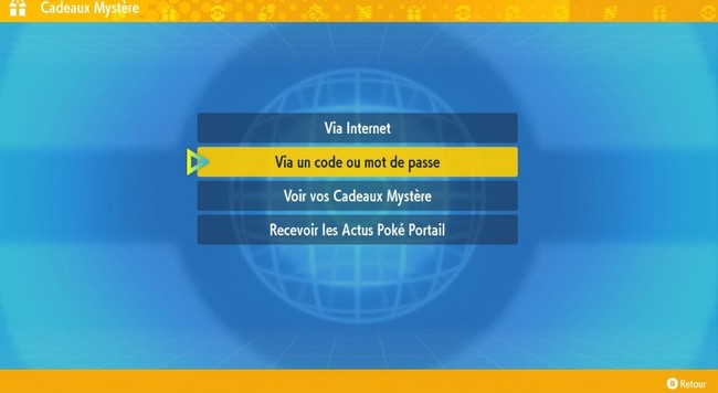 Codes Cadeau Mystère Pokémon Écarlate et Violet